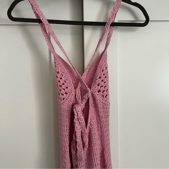 MESHKI Monica Crochet Mini Dress - Picture 3 of 7